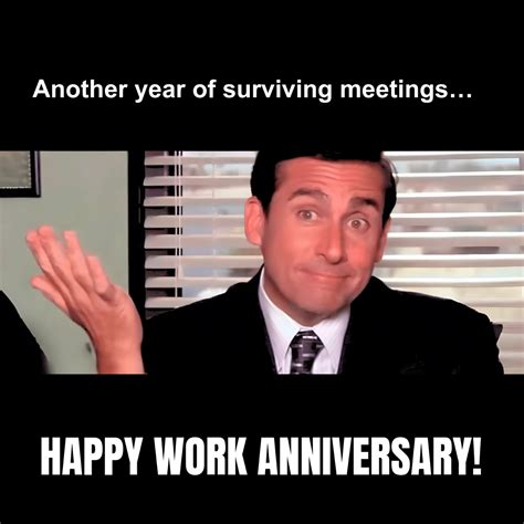 Free Happy Work Anniversary Meme Template to Edit Online