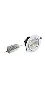 Buy Technobeam 12 Watt Cool White: 6500K LED Theta cob round Light ...