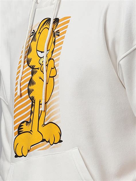 Garfield Oversized Off-White Hoodie For Men – Free Authority