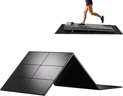 Amazon.com: HOVSCO Foldable Treadmill Mat Non-Slip Exercise Bike Mat, 1 ...
