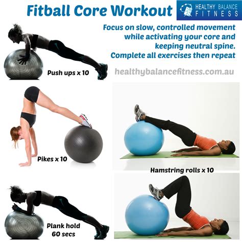 core workout | Increase stability and strength with this Fitball core ...