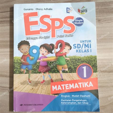 Jual Erlangga Straight Point Series (ESPS) Matematika kelas 1 SD - Kab ...