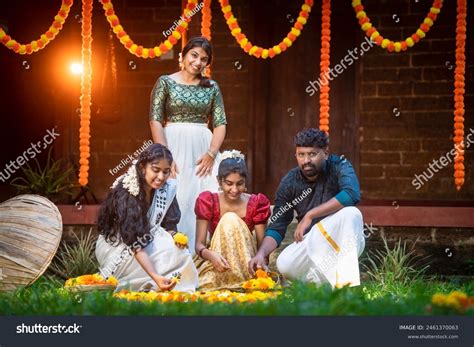 Onam Photo Young South Indian People Stock Photo 2461370063 | Shutterstock