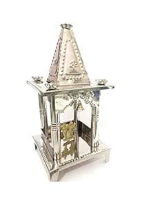 Buy Stainless Steel Diwali Pooja Hatri with Brass Lord Ganesh and Luxmi ...