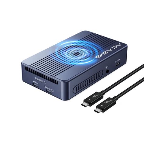 Acasis 40Gbps M.2 NVMe 2 Bay RAID SSD Enclosure Compatible with Thunde