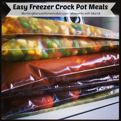 Easy Freezer Crock Pot Meals – Moments With Mandi