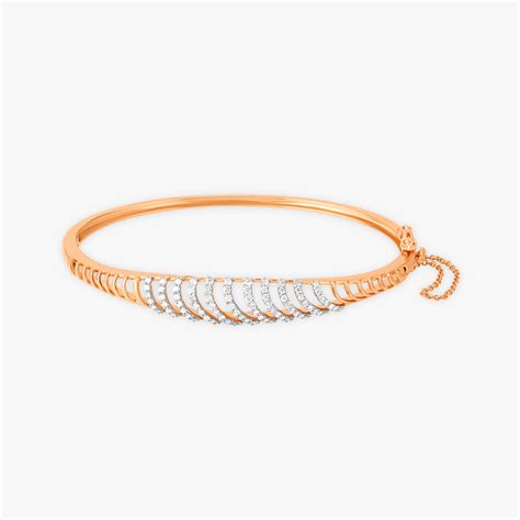 Shimmering Lines Diamond Bangle