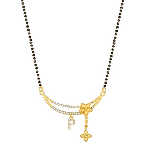 Buy The Luxor Fashion Jewellery Gold Plated American Diamond Initial P ...