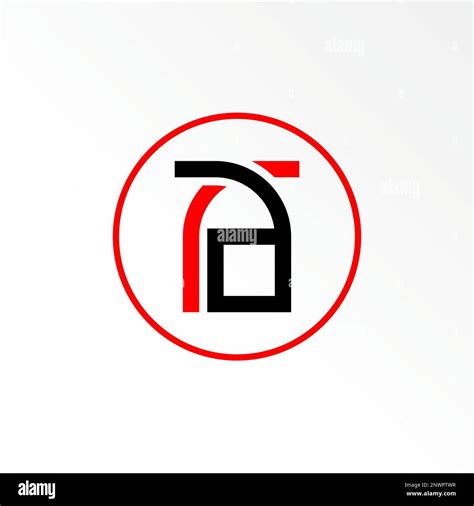 Unique letter or word AR or RA font on flip position image graphic icon ...