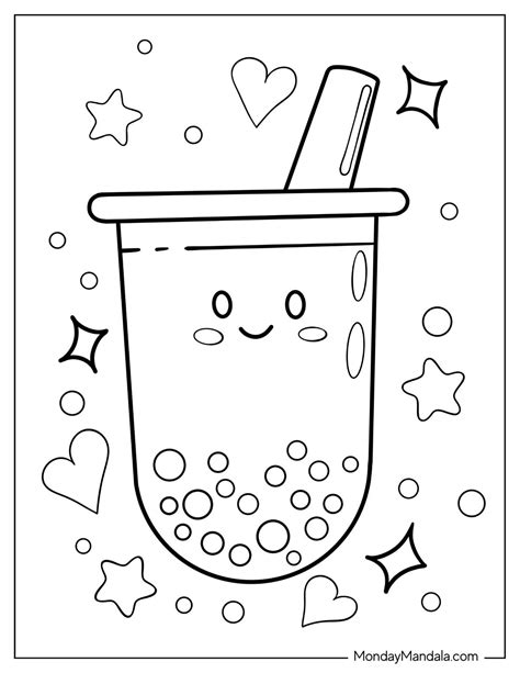20 Boba Tea Coloring Pages (Free PDF Printables)