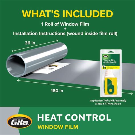 GILA 36-in x 180-in Titanium Heat-control Window Film 50146278 at Lowes.com