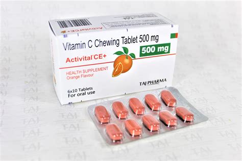 Vitamin C Chewing Tablet 500mg manufacturers India, Supplier