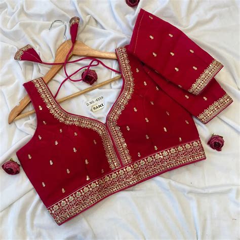 Trendy Fendy Silk Embroidery Blouse Supplier – BlouseLine BL 6559 ...