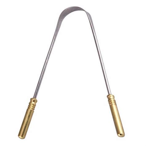 Buy GUBB TONGUE CLEANER METAL G+ (WITH BRASS HANDLE) Online & Get Upto ...