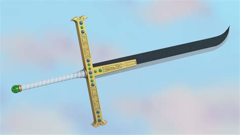 one piece mihawk sword Yoru 3D model 3D printable | CGTrader