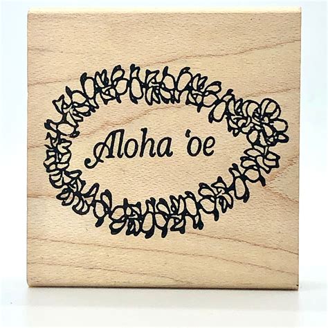 Aloha 'Oe Lei Stamp– Rubber Stamp Plantation