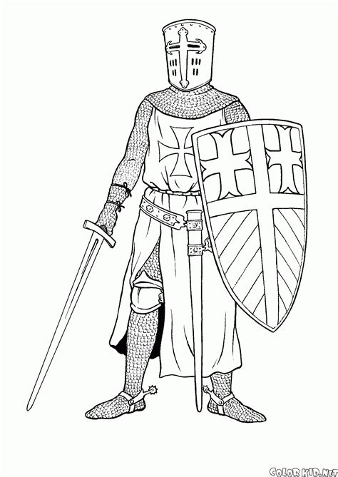 Knight Coloring Page