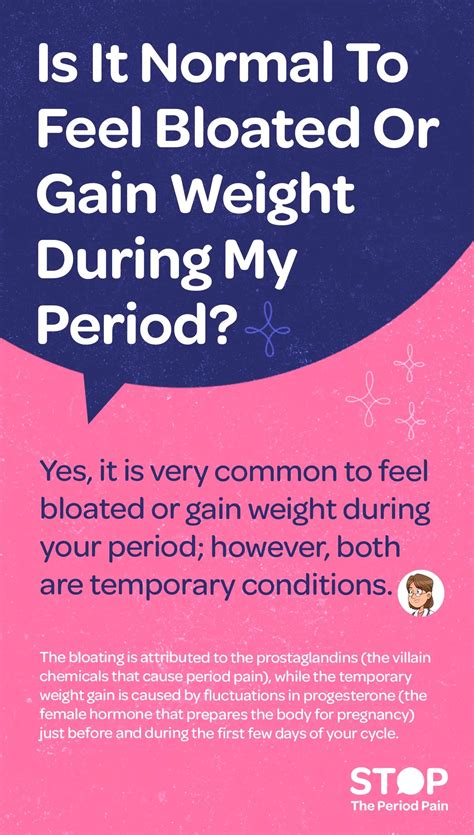 Is It Normal To Feel Bloated Or Gain Weight During My Period?