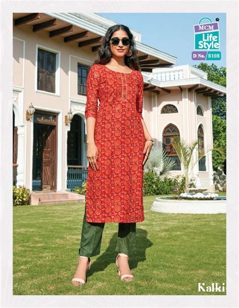Mcm Lifestyle Kalki Cotton Designer Exclusive Kurti Collection ...