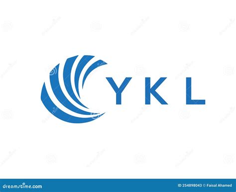 YKL Letter Logo Design on White Background. YKL Creative Circle Letter ...
