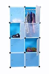 House of Quirk Multi Use DIY Plastic 5+1 Cube Organizer, Bookcase ...