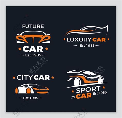 汽车俱乐部logo标志设计图片素材-编号39744625-图行天下