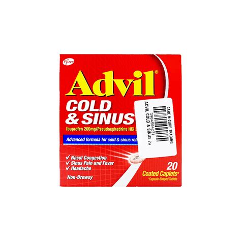 Buy Advil Cold and Sinus Tablets Online in Qatar – Price, Dosage, Usage ...