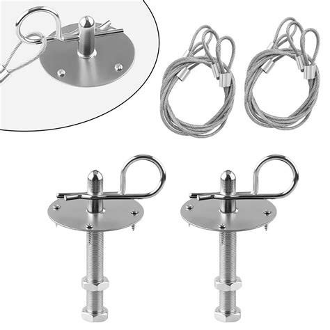 Hood Pins Kit for Car, Hood Pin Plate Lock Clip Kit, Universal Engine ...