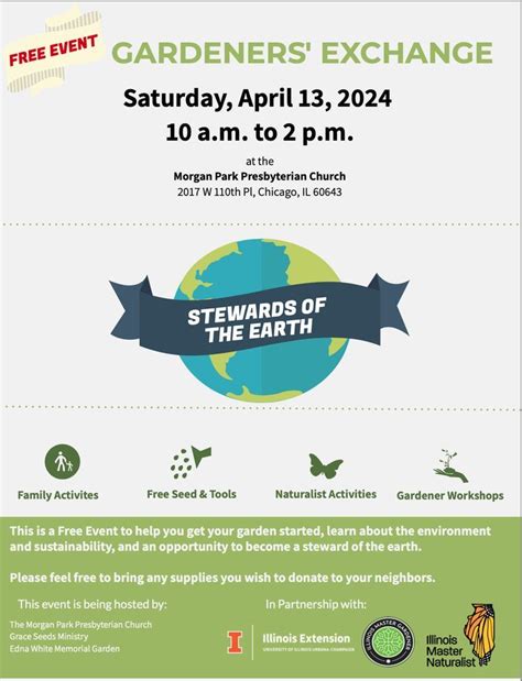 Gardeners Exchange: Stewards of the Earth, Morgan Park Presbyterian ...