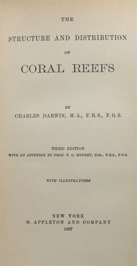 The Structure and Distribution of Coral Reefs | Charles Darwin | 3rd Edition