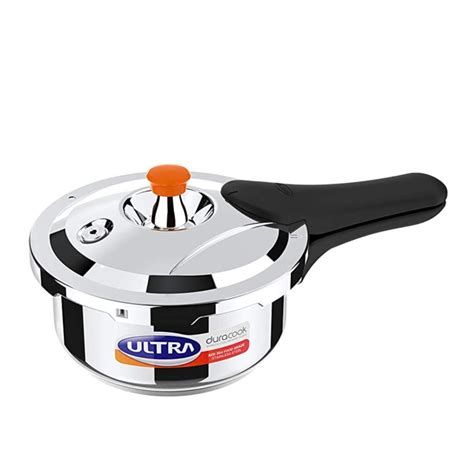Ultra Duracook Stainless Steel Induction Base Outer Lid Pressure Cooke ...