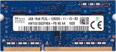 Amazon.in: Buy 4GB 1Rx8 PC3L-12800S-11-13-B3 HMT451S6DFR8A- PB NO AA ...