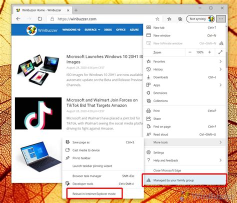 How to Open Website in Internet Explorer Mode in Edge
