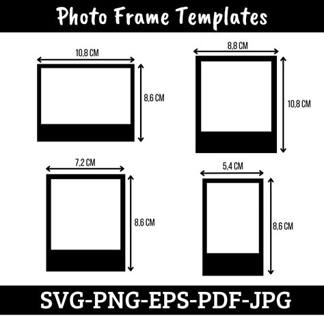 Polaroid Photo Frame Template