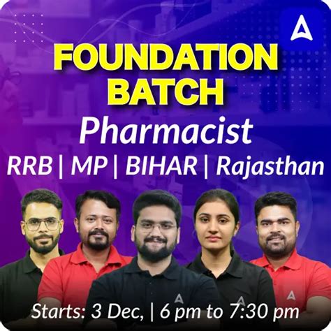 Pharmacist Foundation | RRB | BIHAR | MP | KGMU | RAJASTHAN | Online L ...