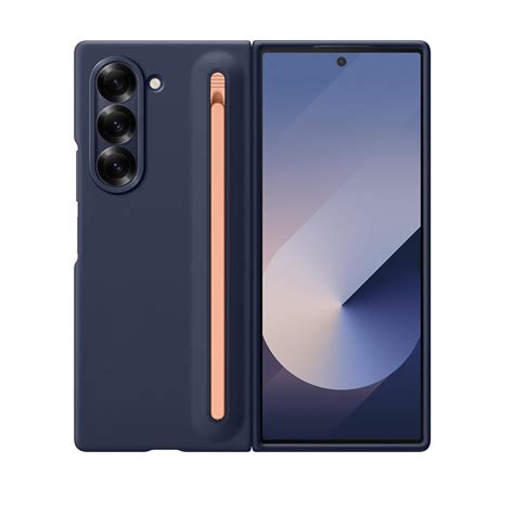 Samsung Galaxy Z Fold5 Original Silicon S-Pen Case (In-Built Front Gla ...