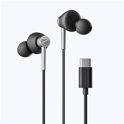 Wired In-Ear Earphones with Type C, 3.5MM Input - Zebronics