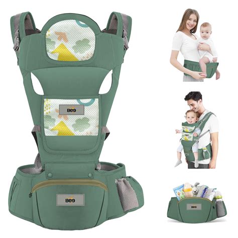 Golden Bee Comfort Nest Hip Seat Baby Carrier, Multi-Carry Positions ...