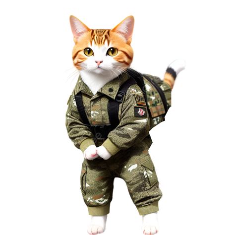 Cat In Army Uniform at David Delarosa blog
