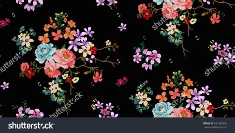 Seamless Floral Pattern Vector Stock Vector (Royalty Free) 581329246