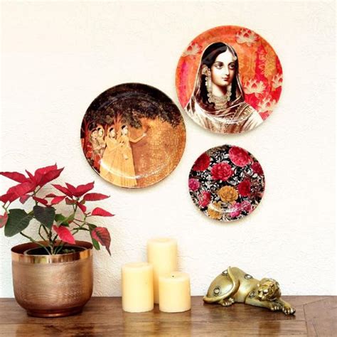 Women w/ Firework Ceramic Decorative Wall Plate – Mora Taara