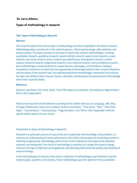 Image result for Types of Research Methodology Short Notes