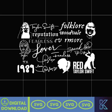 Taylor Swift Svg, Taylor Swift Logo Svg, Taylor Swift Instan - Inspire ...