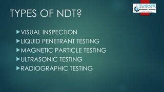 Image result for NDT Testing Types and Applications