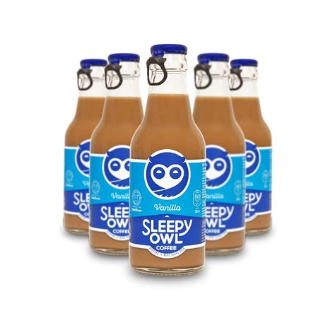 Sleepy Owl Vanilla Iced Coffee | Iced Coffee With Cold Brew | Set of 6 ...