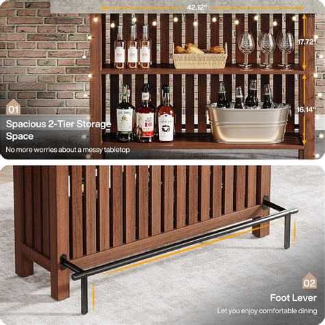 Tribesigns 63-Inch Large Home Bar Unit, 2-Tier India | Ubuy
