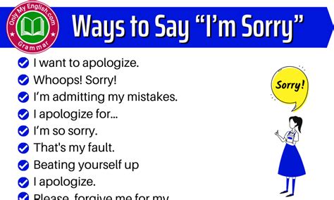50+ Different Ways to Say “Sorry”