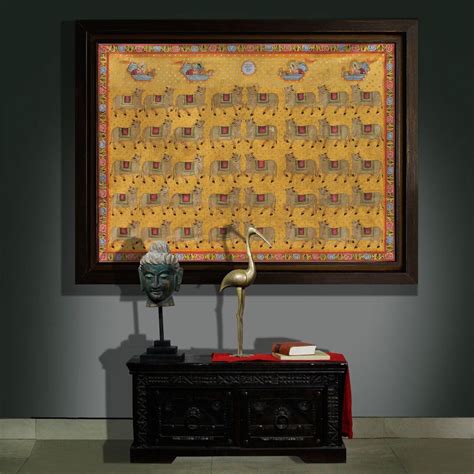 Buy Pichwai Painting of Lord Shrinath Ji With Cows , Cow Pichwai ...