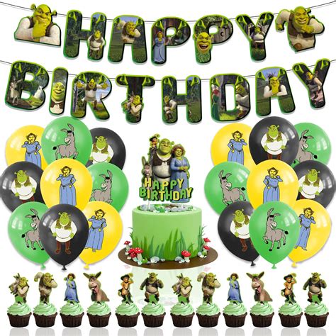 Buy Shrek Birthday Party Supplies,Shrek Party Decorations Theme ...