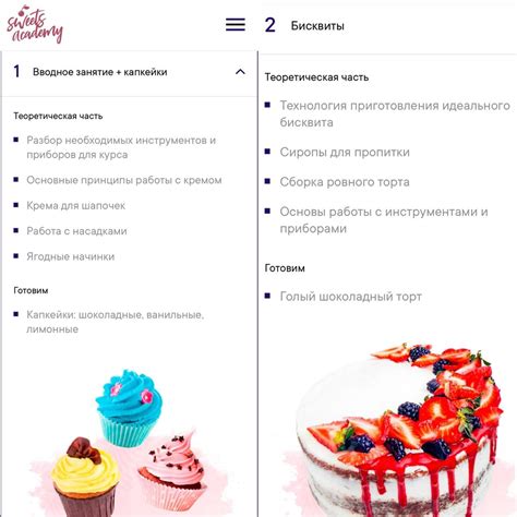 Базовый курс «Начинающий кондитер» (Алина Маркова, Sweets Academy ...